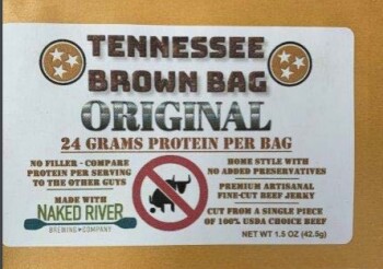 Food Recall TENNESSEE BROWN BAGS beef jerky- recalled due to production without inspection The FSIS announced th... Foto #3