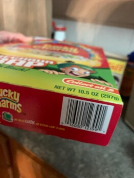 Consumer Review - Food Safety Lucky charms cereal, ACME Markets, High Ridge Road, Stamford, CT, USA April 19th,  Lucky charms cere... photo #2