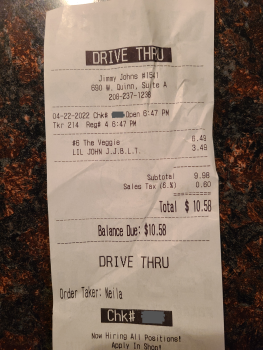 Jimmy John's, West Quinn Road, Pocatello, ID, USA photo #1