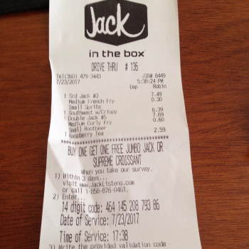 Jack in the Box, 4219 Wheaton Way, Bremerton, WA 98310, United States photo-69390 Got Food Poisoning? Report it now