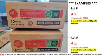 Food Recall Wayne Farms RTE chicken breast fillet products - recalled due to undercooked chicken (update) The FS... Foto #1