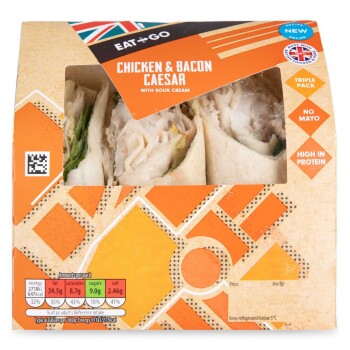 Food Recall Aldi Eat + Go Chicken & Bacon Caesar Wrap (single and triple) - recalled due to possible salmonella... photo #2