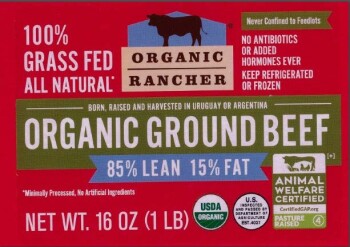 Reclame de Alimentos ORGANIC RANCHER ORGANIC GROUND BEEF- Public Health Alert due to extraneous materials The FSIS is iss... foto #1