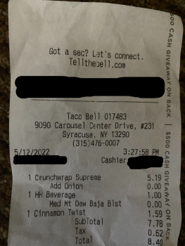 Taco Bell, Erie Boulevard East, Syracuse, NY, USA 照片 #1