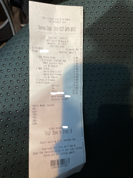 Avaliação do consumidor - Segurança alimentar Taco Bell, Westheimer Road, Houston, TX 77082, USA Got me and my wife a late night to go on May 16 a... foto #2