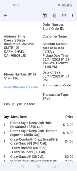 Little Caesars Pizza, Marconi Avenue, Carmichael, CA, USA photo #1