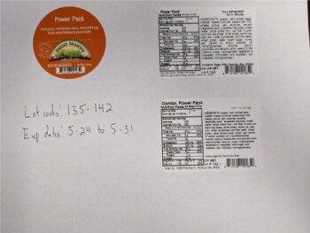 Food Recall Fresh Seasons Power Packs - recalled due to Salmonella Taher Inc. of Plymouth, MN, is recalling its... Foto #1