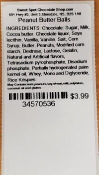Food Recall Sweet Spot Chocolate Shop peanut butter & chocolates - recalled due to Salmonella Sweet Spot Chocola... Foto #7