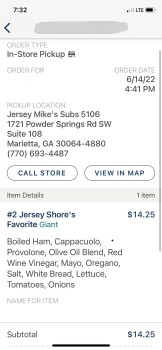 Jersey Mike's Subs, 1721 Powder Springs Road Southwest, Marietta, GA, USA photo #1