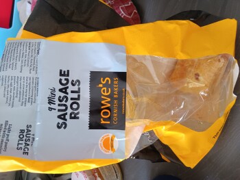 Consumer Review - Food Safety Asda Highbridge Superstore, Caxton Road, Highbridge, UK Bought Rowe's 9 mini cocktail sausage rolls.... photo #1