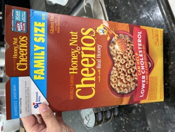 Consumer Review - Food Safety Cheerios, El Cajon, San Diego, CA, USA Open a box of honey nut cheerios and ate it with almond milk... photo #2