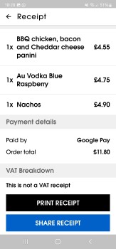 Consumer Review - Food Safety The John Logie Baird - JD Wetherspoon, Havelock Road, Hastings, UK Went for a few drinks after the c... photo #1