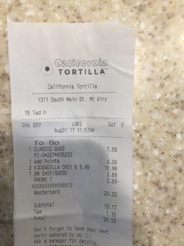 California Tortilla, South Main Street, Mount Airy, MD, United States Foto #1