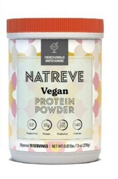 Food Recall Natreve Vegan Protein Powder French Vanilla Wafer Sundae flavor - recalled due to allergens Natreve,... photo #2