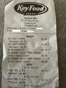 Consumer Review - Food Safety Lucky Charms Cereal, Key Food Supermarkets, 79-15 Main St, Flushing, NY 11367, United States After p... photo #2