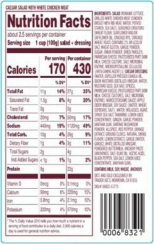 Rappel d'aliments Trader Joe’s Caesar Salad with chicken - Public Health Alert due to undeclared egg The FSIS is issui... photo #2