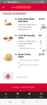 Consumer Review - Food Safety Arby's, West Market Street, Bloomington, IL, USA I purchased 2 roast beef sandwiches (for my husband... photo #3