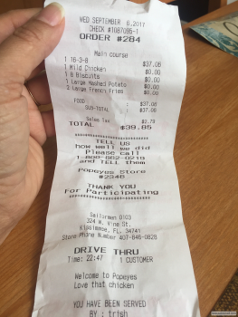 Popeyes Louisiana Kitchen, West Vine Street, Kissimmee, FL, United States photo #1