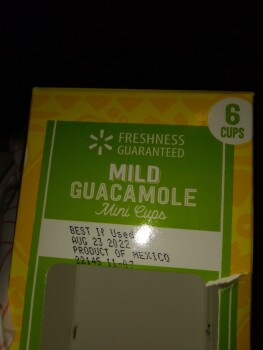 Avaliação do consumidor - Segurança alimentar Great Value Guacamole individual packs, Walmart Supercenter, 5031 Frederica Street, Owensboro, KY, U... foto #3