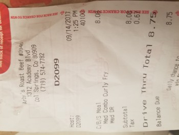 Arby's, Academy Boulevard North, Colorado Springs, CO, United States foto #1