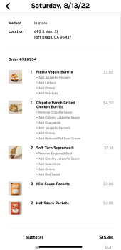 Taco Bell, South Main Street, Fort Bragg, CA, USA Foto #1