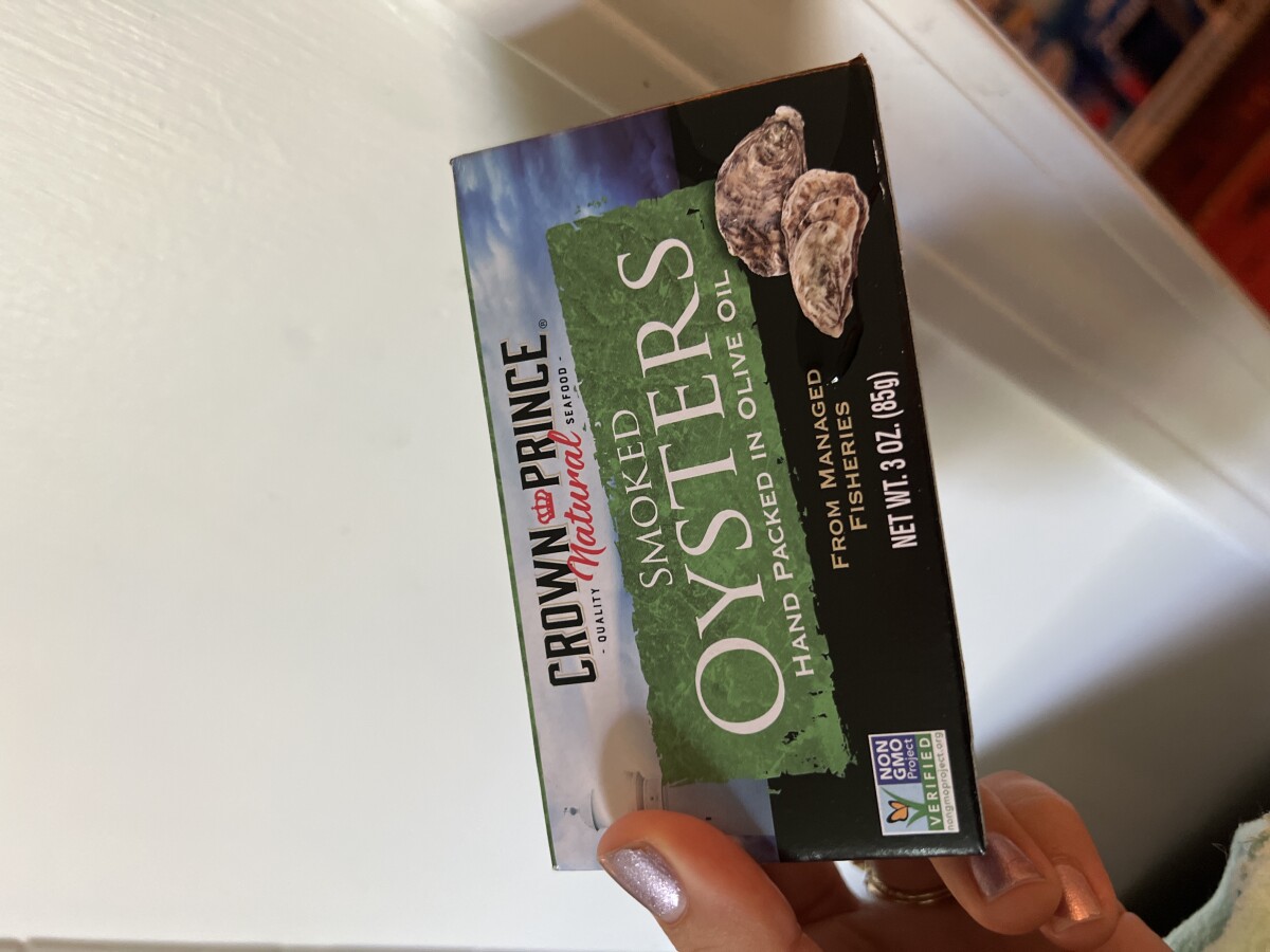 Crown Prince Smoked canned oysters, Whole Foods Market, Broadway
