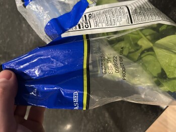 Consumer Food Safety Report Muzzi’s Spinach, Costco Wholesale, Elk Grove Boulevard, Elk Grove, CA, USA Tonight, 9/2/2022. I foun... photo #2