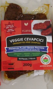 Food Recall Viana brand Veggie Cevapcici recalled due to undeclared almond The affected product is being recalle... photo #2