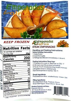 食品召回 Empanadas Valrico beef & chicken empanadas - recalled due to production without the benefit of inspe... 照片 #1