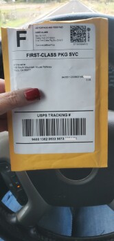 Received an empty package - from 188 South Mountain house Parkway Tracy CA 95377 photo #1