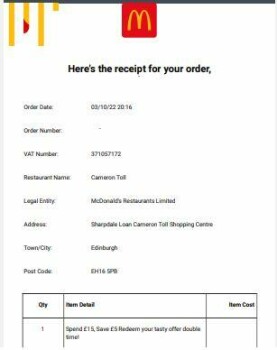 McDonald's, Cameron Toll Shopping Centre, 3 Sharpdale Loan, Edinburgh EH16 5PB, UK photo #1