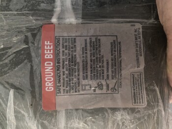 Verbraucherbewertung – Lebensmittelsicherheit Sam's Club, Centre Pointe Drive, North Charleston, SC, USA Okay, so i opened the grounded beef and i... Foto #2