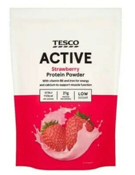 Reclame de Alimentos Tesco Active Flavoured Whey Protein products -  recalled due to small pieces of metal Tesco is recal... foto #1