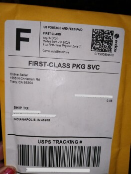 Consumer Safety Report Receive an empty First Class Package from Amazon in CA I received a first class package in the mail... photo #2