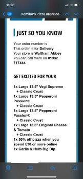 Domino's Pizza - Waltham Abbey, Darby Drive, Waltham Abbey, UK photo #1