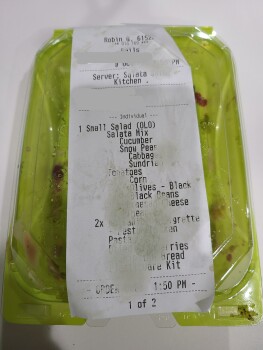 Avaliação do consumidor - Segurança alimentar Salata, Blackburn Street, Dallas, TX, USA Started having the symptoms the day I had a salad here.  S... foto #3