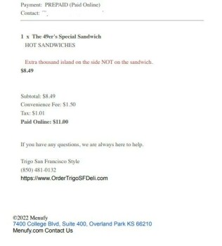 Verbraucherbewertung – Lebensmittelsicherheit Trigo San Francisco Style Deli & Catering, Harrison Avenue, Panama City, FL, USA I recently started... Foto #3