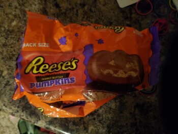 Reese's Peanut Butter Pumpkin Cups. Walmart Supercenter, Glory Road South, Baxter, MN, USA photo #1
