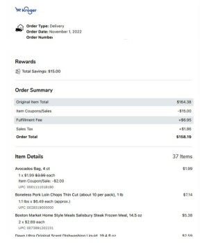Avis du consommateur - Sécurité alimentaire Kroger Fulfillment Center, American Way, Groveland, Florida, USA Within 5 minutes of eating just a f... photo #1