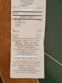 KFC, 1441 Airway Boulevard, El Paso, Texas 79925, USA photo #1