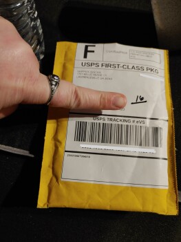 I received a empty bubble envelope also from here I am in Dayton Ohio photo #1