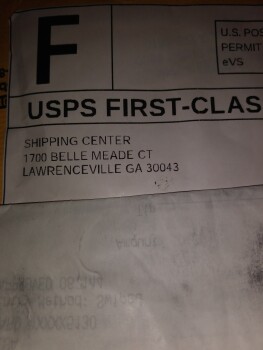 Empty manila bubble envelope photo #1