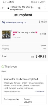 Relatório de segurança do consumidor Online scam Today I received a Dolin Youpin that I did not order off a website called Stumpbent. I h... foto #4