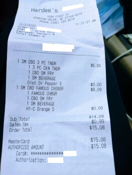 Hardee's, 1590 West 1st Street, Winston-Salem, NC, USA Foto #1