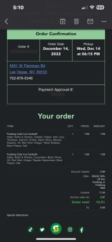 مراجعة المستهلك - سلامة الغذاء Subway, West Flamingo Road, Las Vegas, NV, USA Order a sandwich and woke up vomiting and diarrhea صورة فوتوغرافية #2