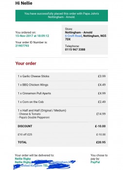 Papa John's Pizza, 6 Croft Road, Arnold, Nottingham, United Kingdom Foto #1