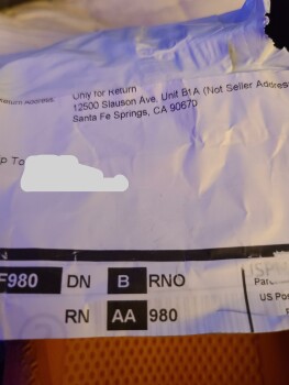 消费者安全报告 Unknown company at product return address Stating it is NOT Sellers address I need return a faulty p... 照片 #1