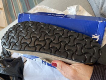 Consumer Safety Report A fake item received A fake pair of Birkenstocks !!!! I ordered a pair of Birkenstocks and a “FAKE”... photo #2