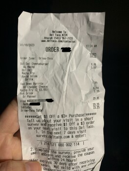 Avaliação do consumidor - Segurança alimentar Del Taco, 14th Avenue Southeast, Albany, OR, USA Ordered a double del burger this afternoon at about... foto #3