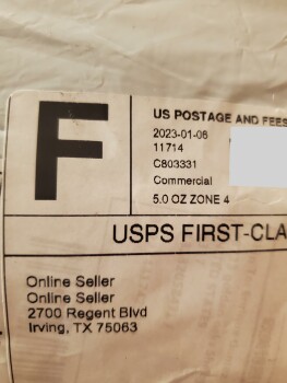 Informe de seguridad del consumidor Online seller Unordered package. Suspicious foto #2